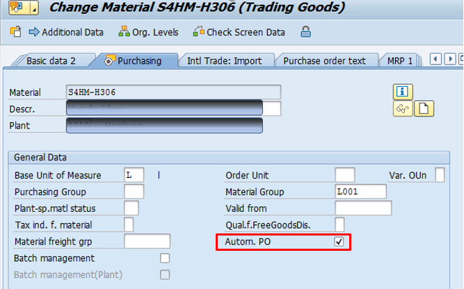 Automatic PO indicator Automatic PO indicator
